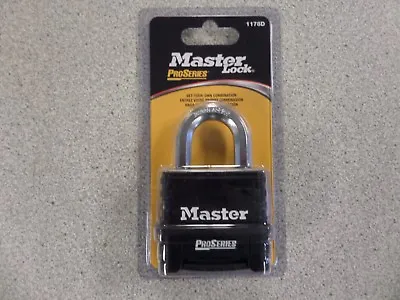 $14.95 • Buy Master 1178d Pro Series Black Resettable 4 Number Combination Padlock