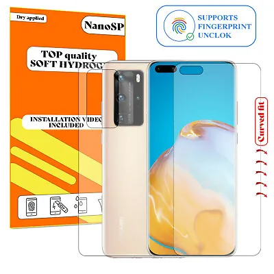Front Back Screen Protector For Huawei P40 Pro - Hydrogel FILM TPU • £5.98