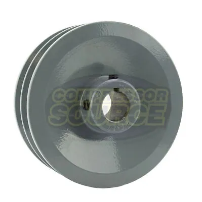 5  Inch Dual Groove Pulley B Section Belt 5L For 7/8 Inch Keyed Shaft Cast Iron • $52.95