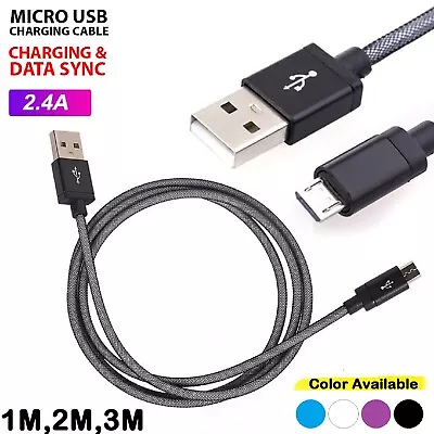 USB To Micro Charger Cable Fast Charging Lead High-speed Data Cord Net Braided • $9.99