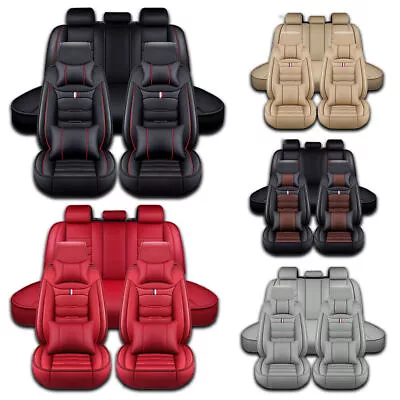 Luxury Leather Car Seat Cover 5-Sits Cushion Full Set For Toyota Venza 2009-2022 • $89.90