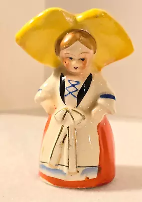 Vintage Dutch Girl Salt Pepper Shaker Made In Japan • $11.27