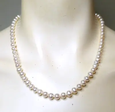 Vintage Pearl Necklace Silver Lobster Clasp Fashion Jewelry Sale • $7