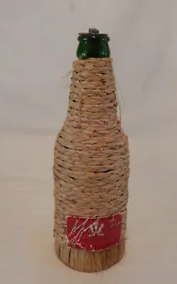 Vintage Montego Bay Aftershave Bottle Wrapped Wicker Raffia ~ Metal Stopper ~ 8  • $38