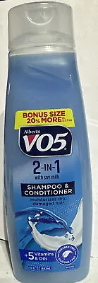 2 ALBERTO VO5 - Shampoo + Conditioner - 2 In 1 Moisturizing 15 Fl Oz Bonus Size • $15.99