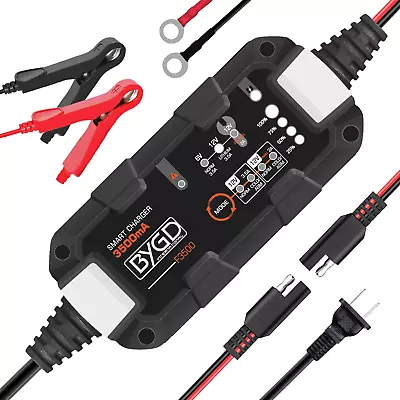 Portable Car Battery Charger Automotive Trickle Charger For Car Battery 12V Ba • $32.99