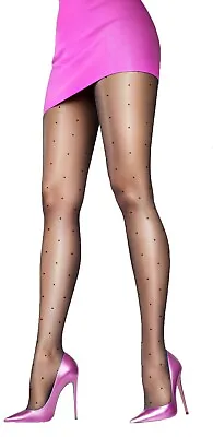 £5.99 • Buy Sexy Ladies Fashion Design Polka Dot Or Hearts Patterned Tights 20 Denier