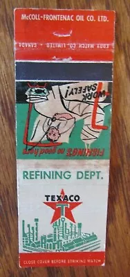 McCOLL-FRONTENAC REFINING DEPARTMENT: TEXACO GASOLINE & RED INDIAN MOTOR OIL F24 • $5.98