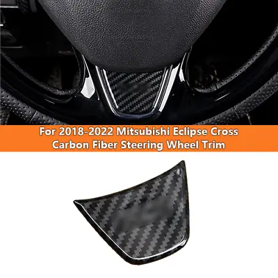 For 2018-2022 Mitsubishi Eclipse Cross Carbon Fiber Steering Wheel Cover Trim • $16.59