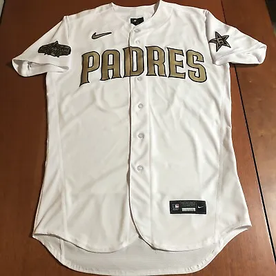 Nike Manny Machado San Diego Padres 2022 MLB All-Star Game Jersey White Gold 44 • $367.56