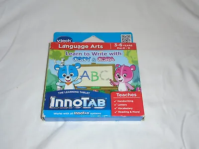 VTech InnoTab Learning To Write With Cody & Cora Language Arts Game Cartridge • $11.90