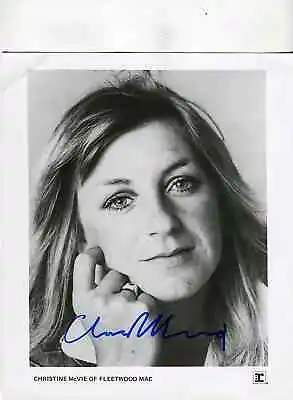 * CHRISTINE McVIE / Fleetwood Mac * Gorgeous Early Career Signed 8x10 Photo • $295