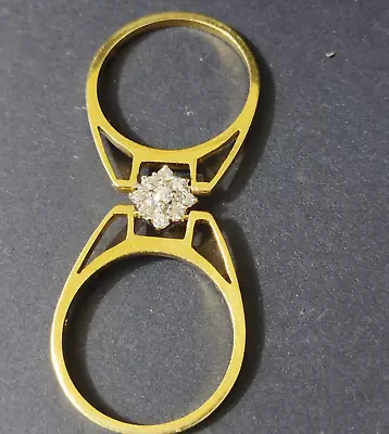 Rare Custom Change Ring 750 Gold Ruby & Diamonds & Diamonds • £676.43