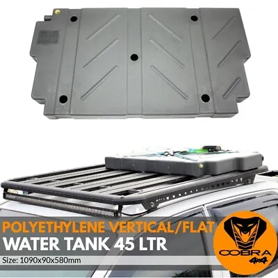 $245 • Buy Polyethylene Vertical Or Flat Mount Water Tank 45 Litre LTR 4x4 4wd Ute Suv Camp