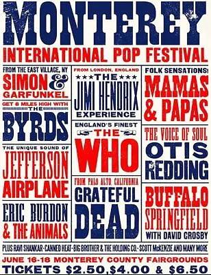 1967 Monterey Pop Festival 8x10 Glossy Photo Poster Repro Who Byrds Dead Hendrix • $5.95