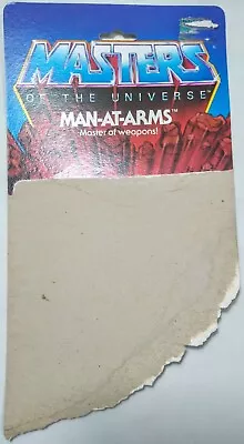 1982 MOTU Man-At-Arms ~ 8 Back Card Back ~ Masters Of The Universe ~ He-Man • $19.99