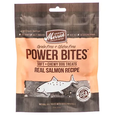Merrick Power Bites Natural Soft And Chewy Real Meat Dog Treats Grain Free • $18.42