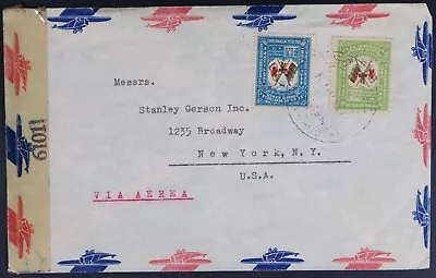 MayfairStamps Venezuela 1940s Censored To New York NY Air Mail Cover Aaj_39181 • $1