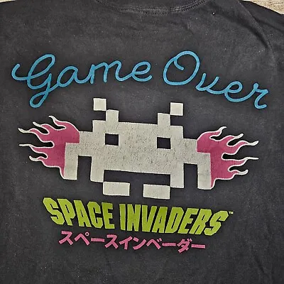 Space Invaders Shirt Retro Game Style Black L T-Shirt Japanese Arcade Gamer • $12.34
