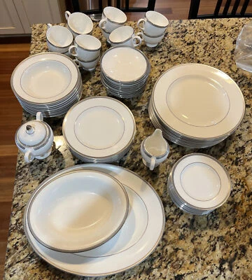$799 • Buy NEVER USED Retired Vintage Wedgwood China Madrid Style Dinnerware Set For 12