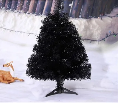 Jackscale 2ft Black Artificial Christmas Pine Tree Holiday Decor • $19.98