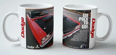  1969 Dodge Coronet Super Bee SIX PACK TO GO! 440 AD 11oz Coffee Cup Mug MOPAR  • $14.99