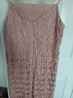 Pink Lace Dress 14 From Matalan  Never Used  • £3