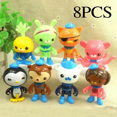 £9.71 • Buy 8Pcs Set The Octonauts Figures Octo Crew Pack Playset Action Figure Toys Kids.