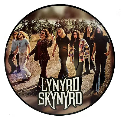 Lynyrd Skynyrd - Band Photo Picture Disc - Real Vinyl 12  - Upcycled Wall Art • $15.99