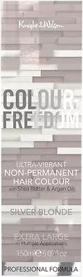 Colour-Freedom Silver Blonde Ultra Vibrant Or Soft Pastel Semi-Permanent Colour • £12.14