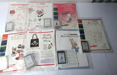 Bernina Embroidery Designs Card Set Of Seven With Instructions Booklets • $73.49