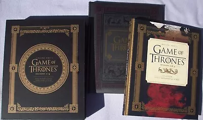 INSIDE HBO'S GAME OF THRONES Seasons 1 - 4 TWO NEAR FINE HARDBACKS IN SLIPCASE • £24.95