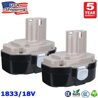 2Pack For Makita 18V 4.8Ah Ni-Mh Battery1822 1834 1823 1833 1835 PA18 192826-5 • $38.89