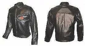 Moto Guzzi Motorbike Leather Jacket In Cowhide With 5 Armour Protection Inside • $176.82