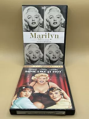 Marilyn Monroe Lot Of 2 DVD’s The Story Of Her Iconic Life & Some Like It HOT • $10.81