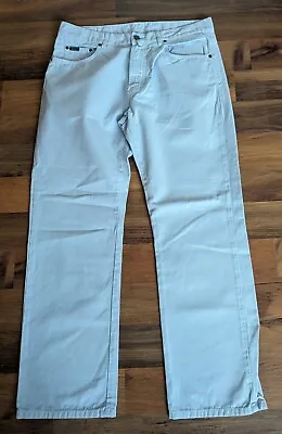 GANT Powder Blue Cotton Jason Jeans Straight Regular - Ex Cond. Men W32-33 L30 • £27.99