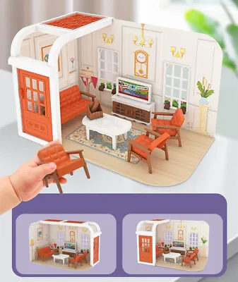 Dollhouse 1:12 Scale DIY Miniatures Living Room Kitchen Shop Plastic Furniture • $14.39