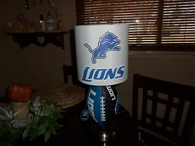 Detroit Lions Football Table Lamp (handcrafted) • $125