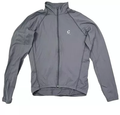 Cannondale Cycling Full Zip Jacket Mens Large Gray Vertex Bottle Pockets • $19