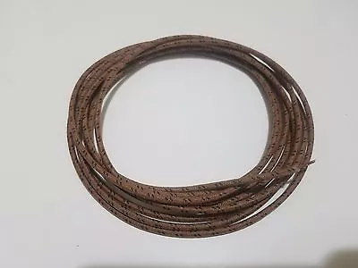 10 Feet Vintage Braided Cloth Covered Primary Wire 18 GA Gauge Brown W/ Black • $5.28