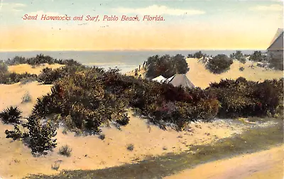 1913 Sand Hammocks & Surf Pablo Beach FL Post Card • $12