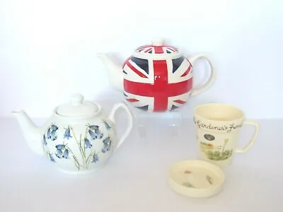 Choice Union Jack Teapot Bluebell Teapot Or Aynsley The Edwardian Garden Mug • £23