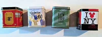 Lot Of 4 Disney Vinylmation Tins: SF Trolley Windy Chicago Liberty I Love NY • $44.90