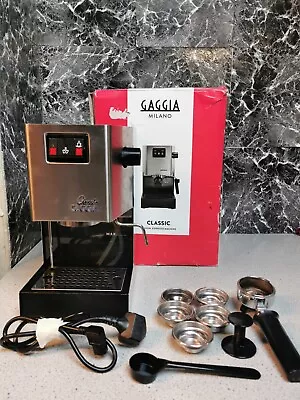 £185 • Buy Gaggia Classic Espresso Coffee Machine 2010 Made In Italy Boxed 