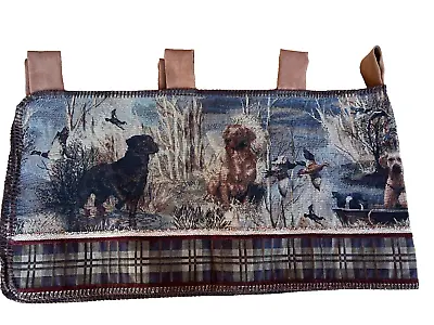 Dogs Labradors  Ducks Cabin Curtain Valance Window Treatment • $22