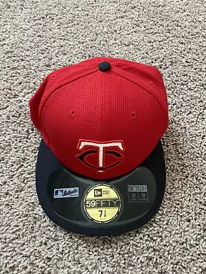 New Era 59Fifty Boys Cap MLB Minnesota Twins  TC  Red Navy 2007 Fitted Wool Hat • $34.99