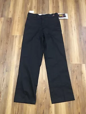 NWT VTG Dickies Original Fit 874 Respect Breast Cancer  Work Pants Black 32 X 32 • $18.99