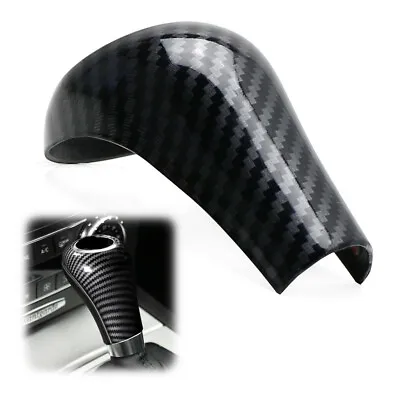 For Mercedes C E GLK GL G Class Glossy Black Carbon Fiber Shift Knob Cover Shell • $18.80
