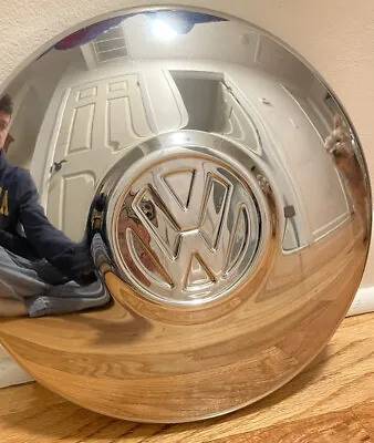 Volkswagen Beetle Wheel 10  Dog Dish Hubcap Center Cap Chrome 10 Inch • $36.23