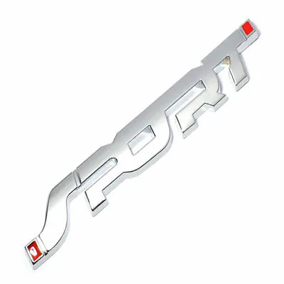 SPORT Emblem Car Trunk Fender Badge Sticker Electroplated Silver Decal Accessory • $0.99